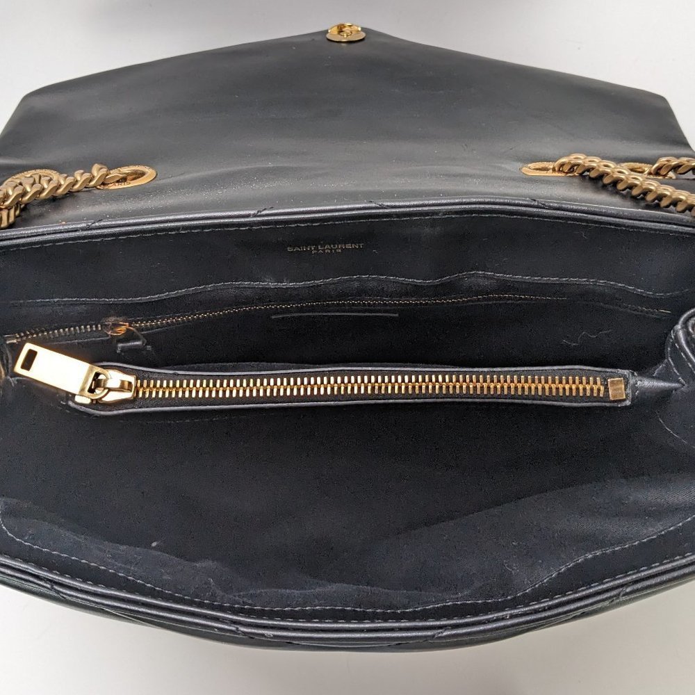 Saint Laurent Medium Loulou Shoulder Bag Black GHW - Picture 4 of 9